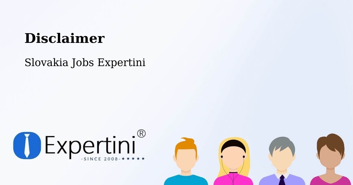 Disclaimer – Nitra - Slovakia Jobs Expertini